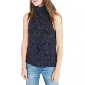 Madewell Marled Sleeveless Turtleneck Sweater